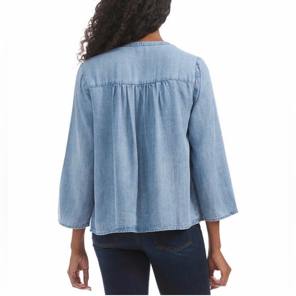 Splendid Ladies' V-Neck Blouse, Size L - Picture 3 of 8